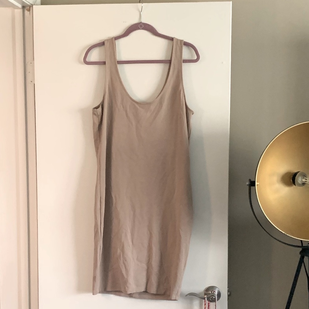 Tan bodycon dress